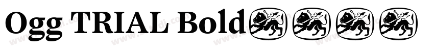 Ogg TRIAL Bold字体转换